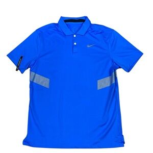 Nike Men's Blue Polo Shirt Dr-fit Stretchable